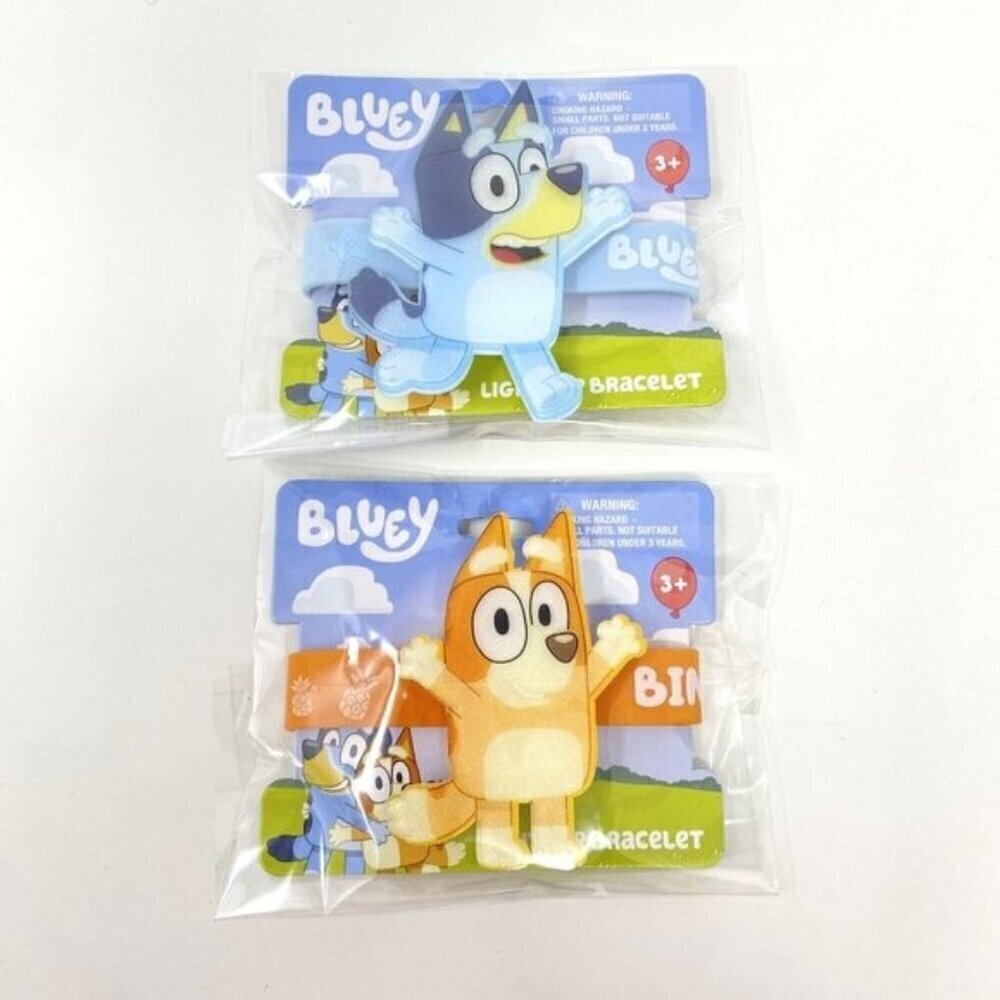 Spirit Halloween Bluey or Bingo Rubber Light-Up Bracelet